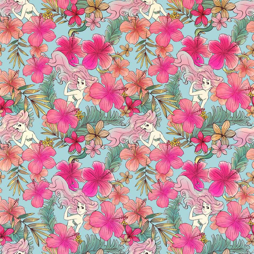 Non-woven tapet - Ariel Pink Flower - 200 x 280 cm