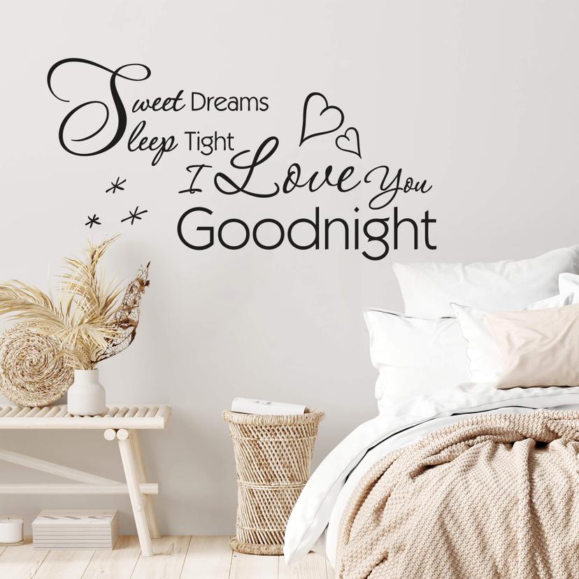 Wallsticker -  Sweet dreams, sleep tight...