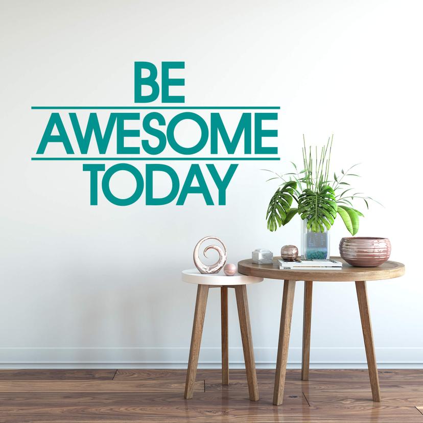 Adesivo murale  – Be awesome today