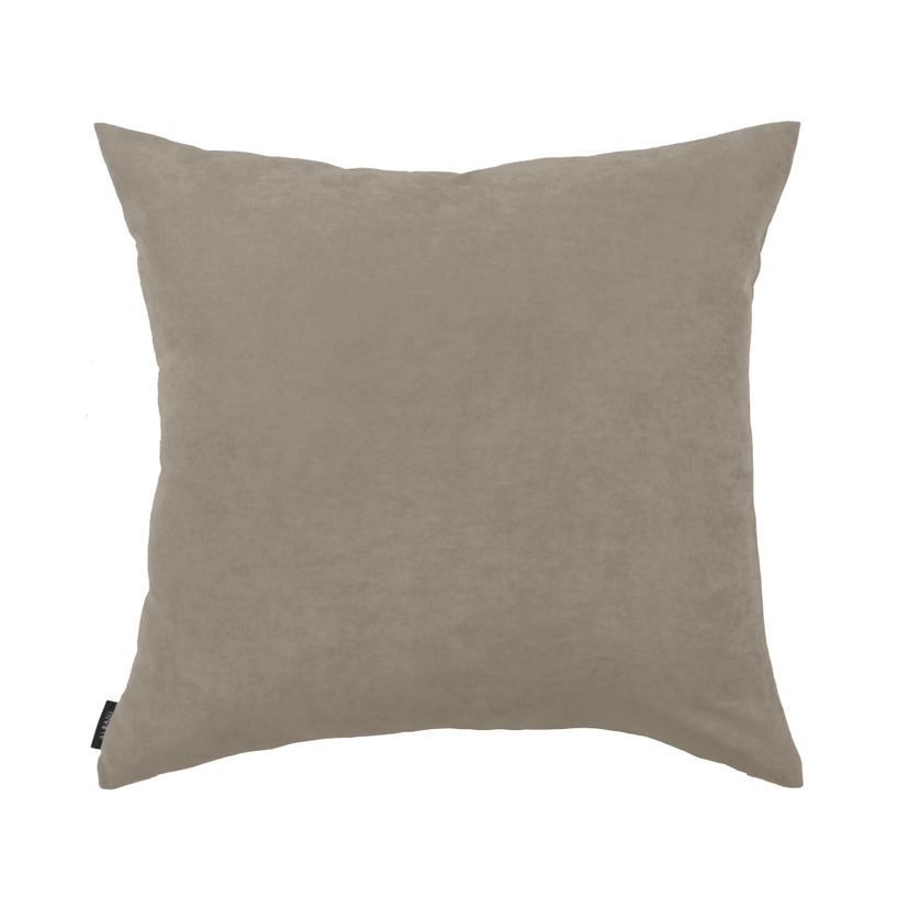 Uni Kissenhülle in taupe in 40x40 cm