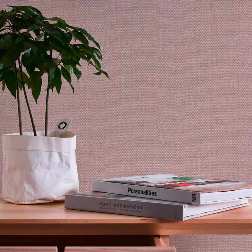 Papel pintado textura efecto purpurina rosa plata - papel pintado textura lisa - papel pintado tejido-no tejido