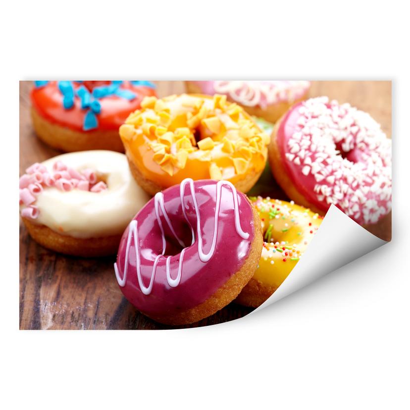 Zelfklevende Poster  Donuts