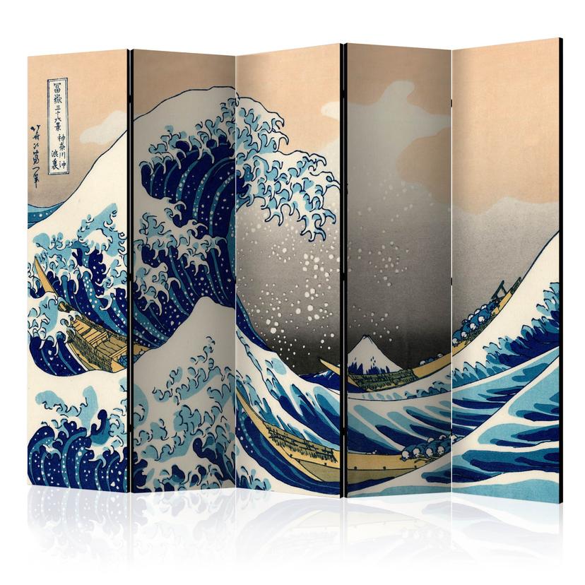 Schermo divisorio - La grande onda al largo di Kanagawa, 3 pezzi