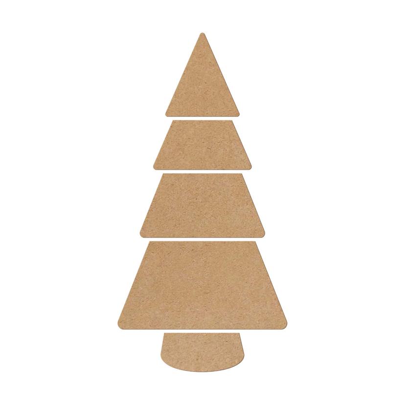 Decoro MDF Albero di Natale XXL