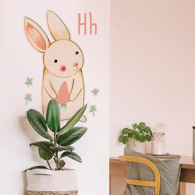 Muursticker Loske H is van Haas