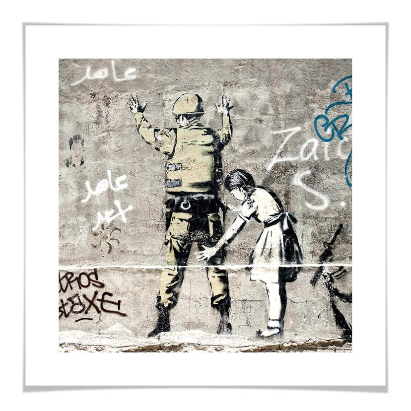 Plakat - Banksy - Girl searching soldier