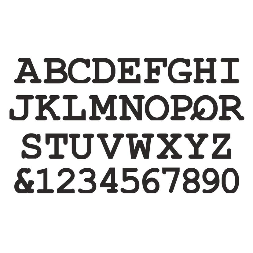 Lettere decorative - Courier