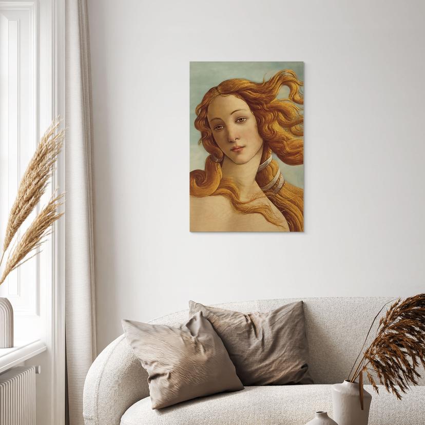 Stampa su legno Ritratto di Venere - Ispirato a Botticelli