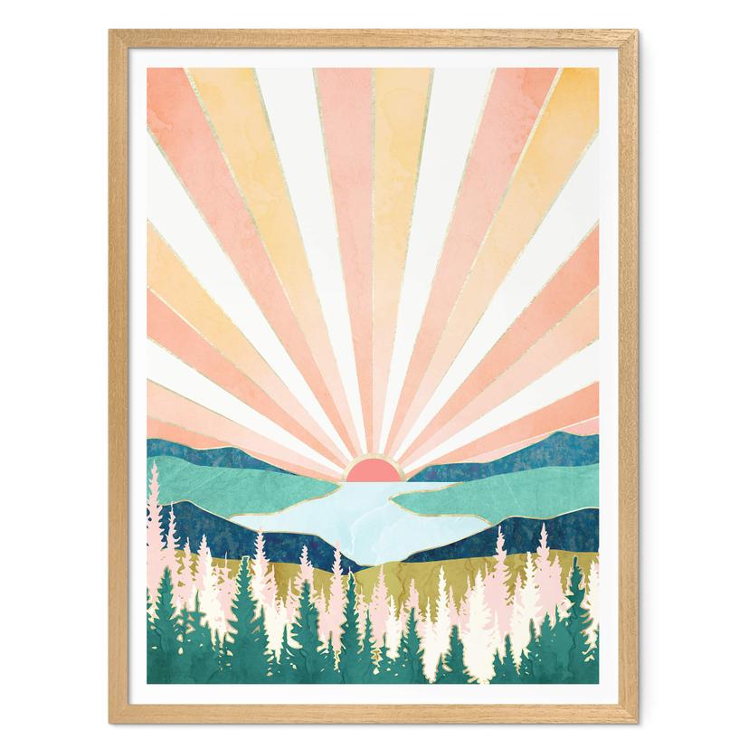 Póster SpaceFrog Designs - Verano retro