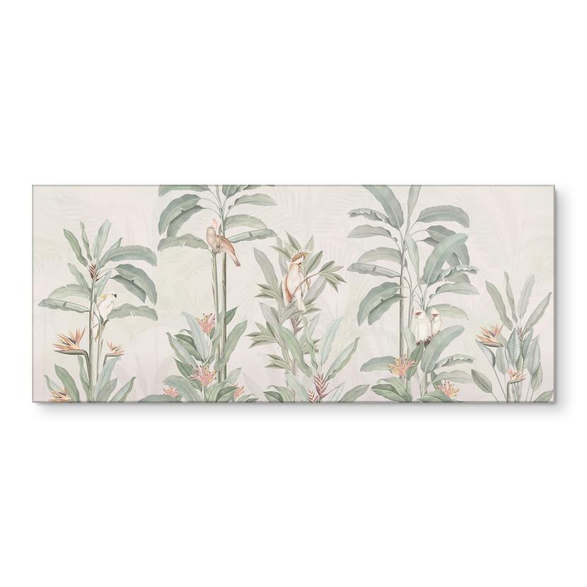 Keukenachterwand Tropisch bos met kaketoes - Bloomery Decor