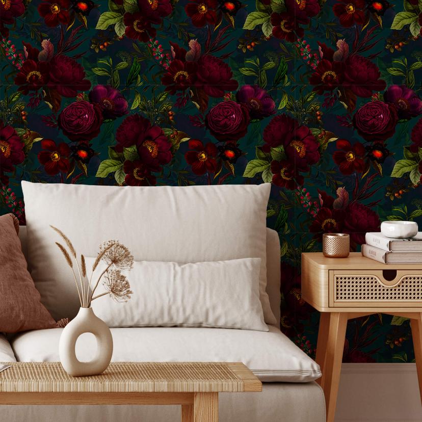Carta da parati a motivi UN Designs - Fiori