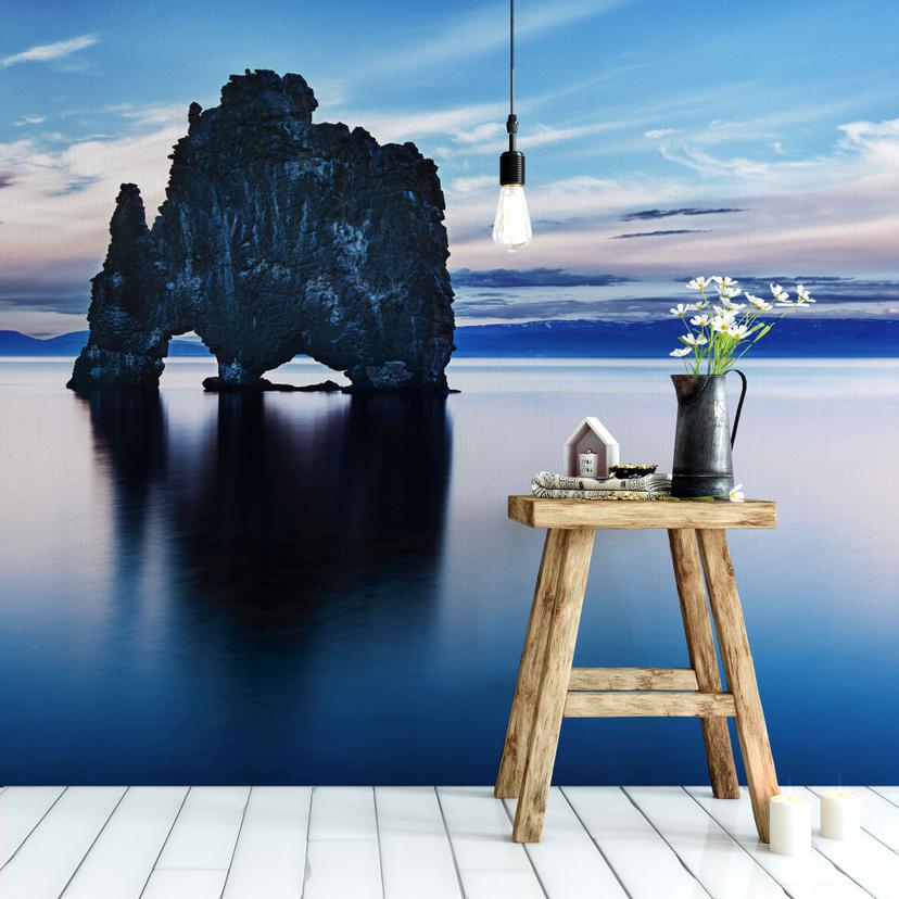 Fototapet - Sten i havet