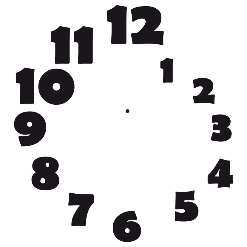 Adesivo murale - orologio spirale