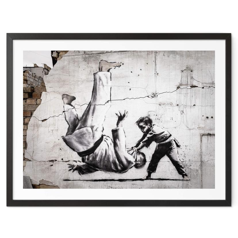 Poster Banksy - Ein kleiner Judoka