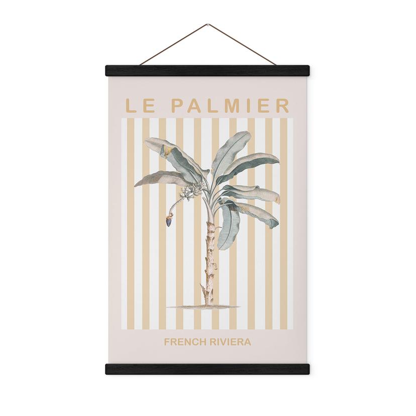 Tekstil plakat Palmetræ på den franske riviera - Grace Digital Art