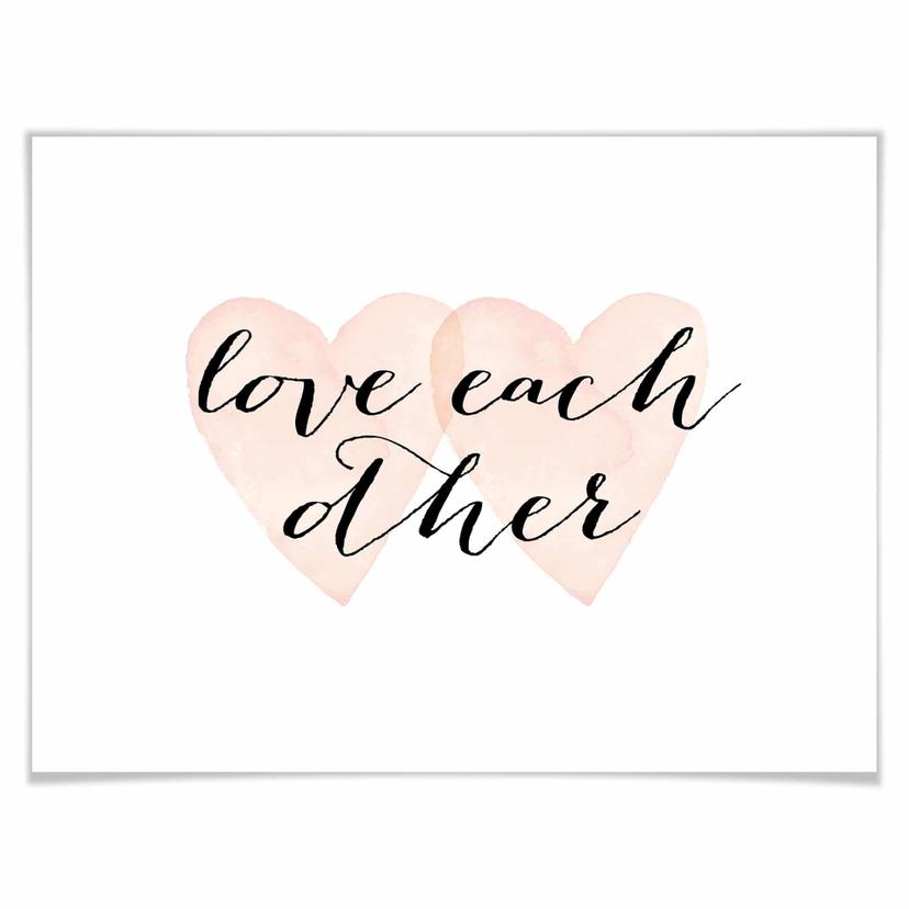 Poster Confetti & Cream - Älska varandra