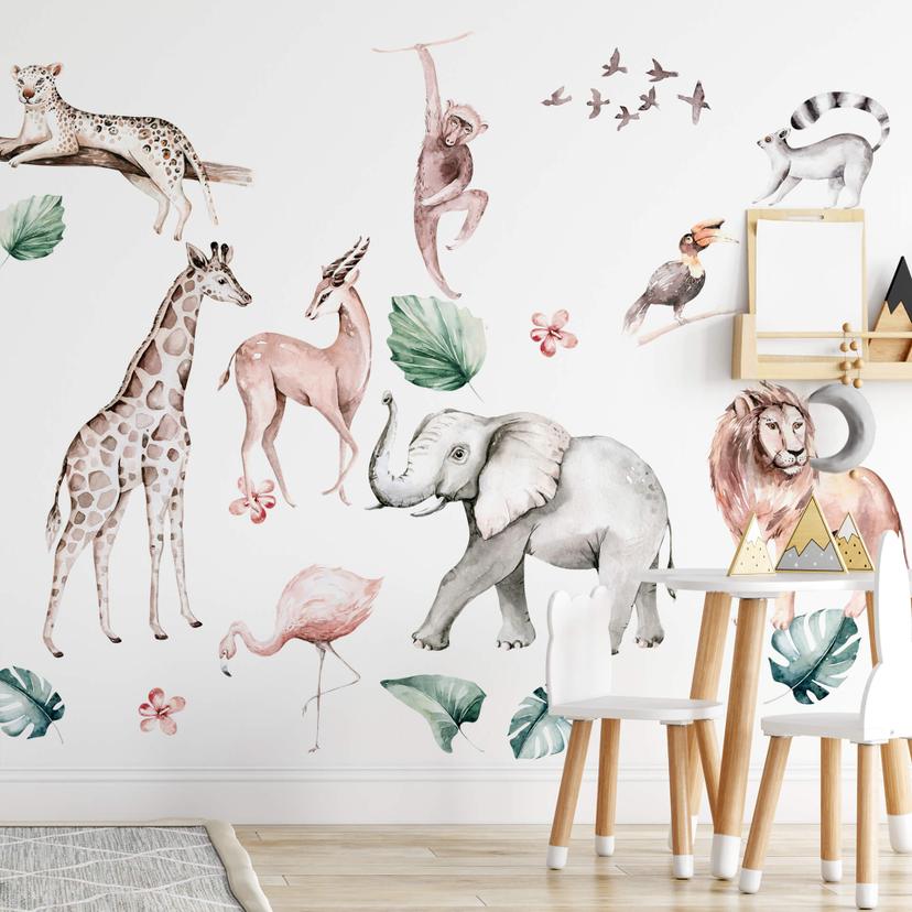 Adesivo murale Kvilis - Animali (20-pz.)