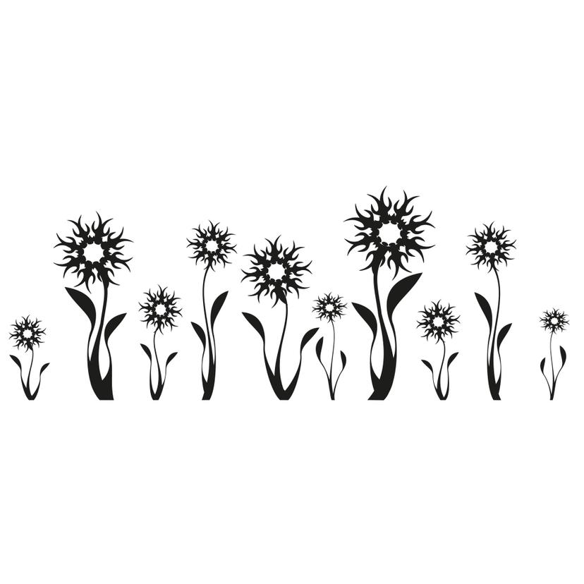 Adesivo murale - Flora astratta