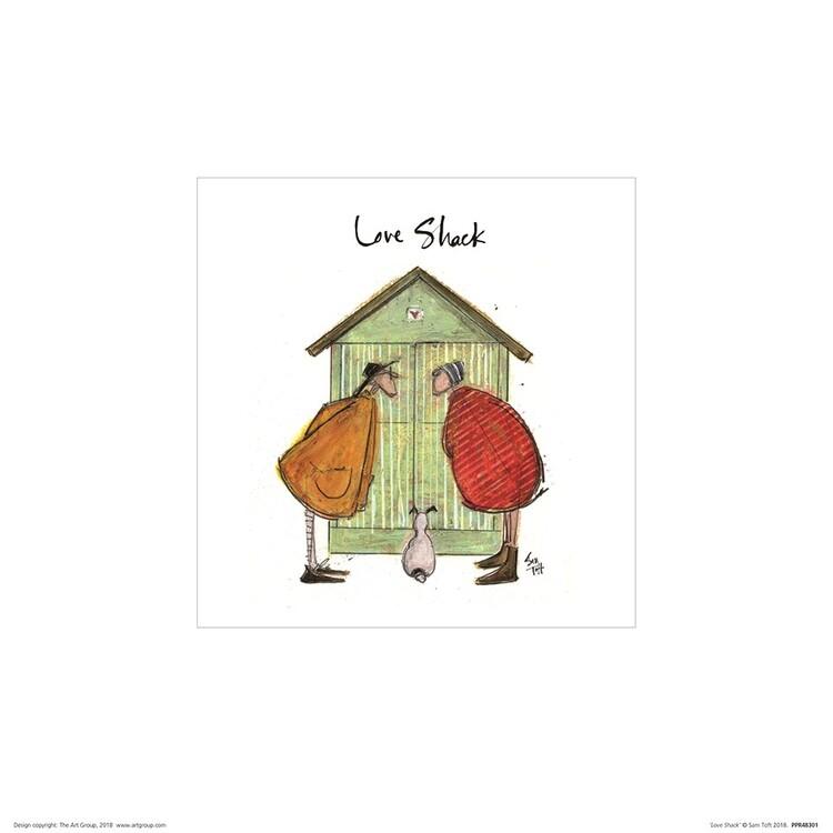 Plakat Sam Toft - Love Shack kunsttryk, Sam Toft (30 x 30 cm)