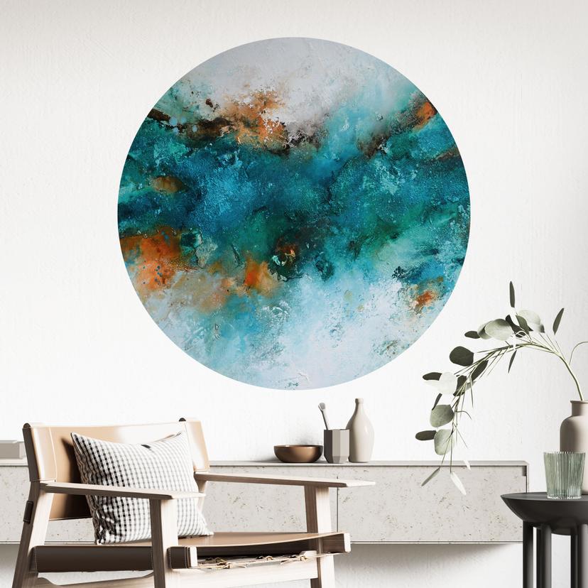 Vinilo decorativo agua helada - Fedrau - Redondo