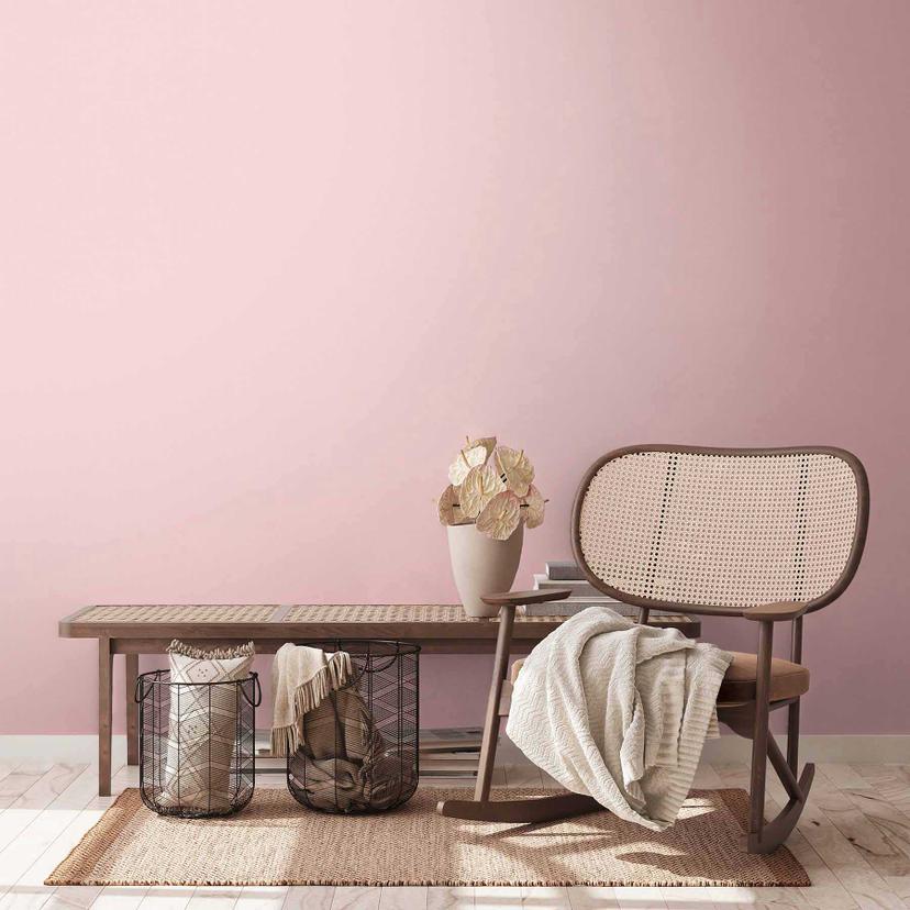 A.S. Creation ensfarvet pink tapet med tekstilstruktur ensfarvet pink non-woven tapet