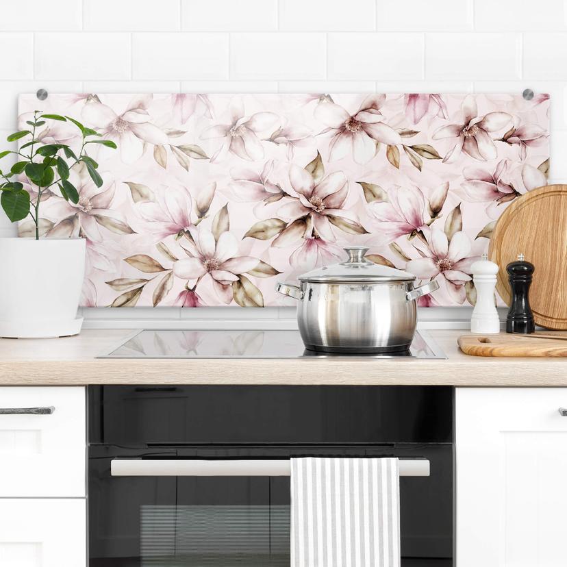 Stænkplade - UN Designs - Sogt Magnolia - Panorama