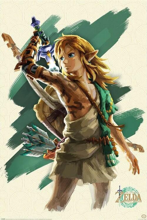 Gaming Poster The Legend Of Zelda: Tears Of The Kingdom - Link Unleashed 61x91,5 cm