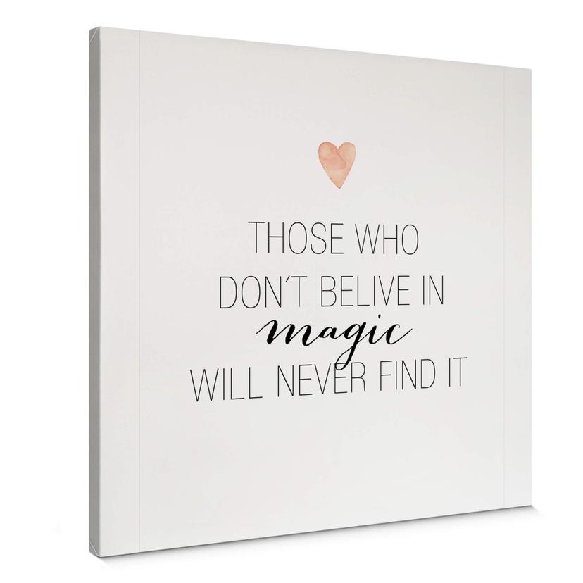 Lienzo Confetti & Cream - Creer en la magia - Cuadrado