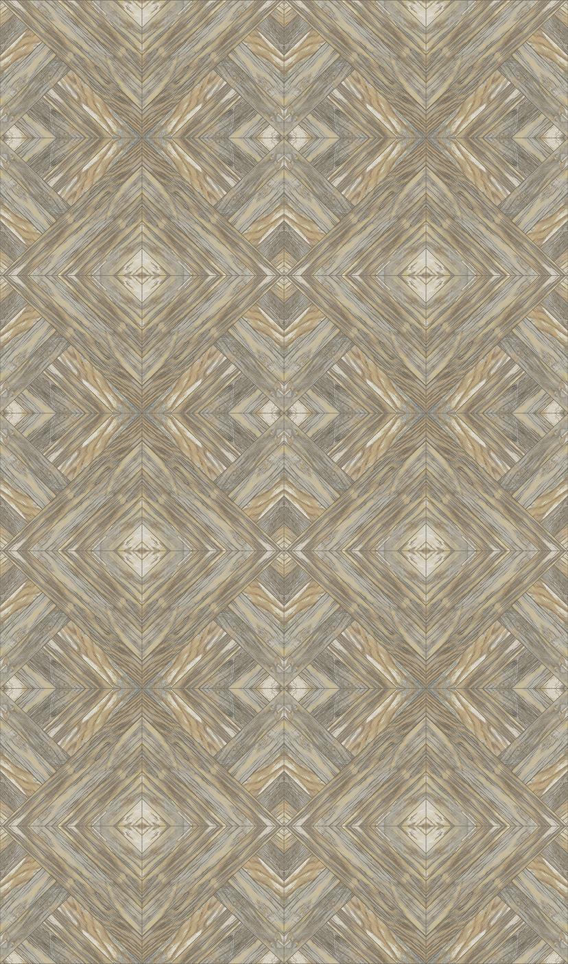 Carta da parati con motivo illustrativo beige, grafica 2,70 x 1,59 m