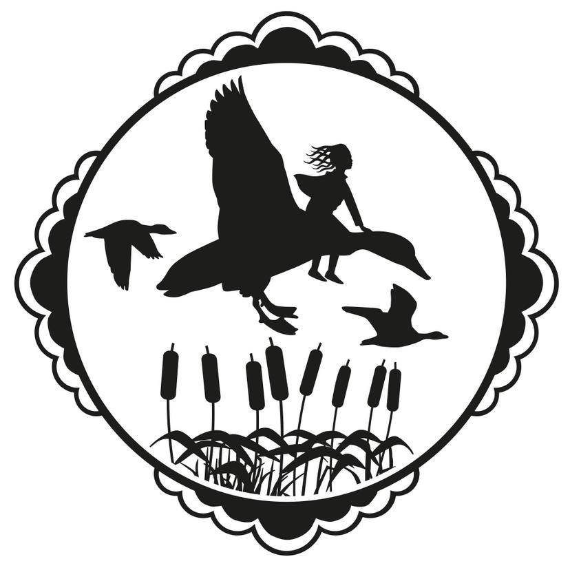 Sticker mural - Le monde fantastique- Vol des canards