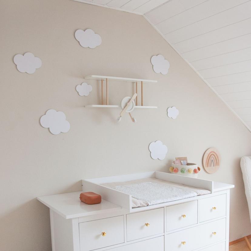 Holzbild Nouveauprints - Bunter Regenbogen - Rund