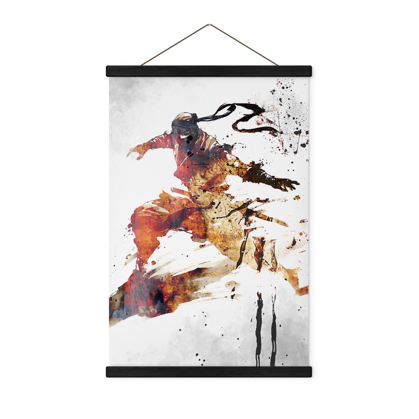 Póster de tela Ninja volador - Kulik