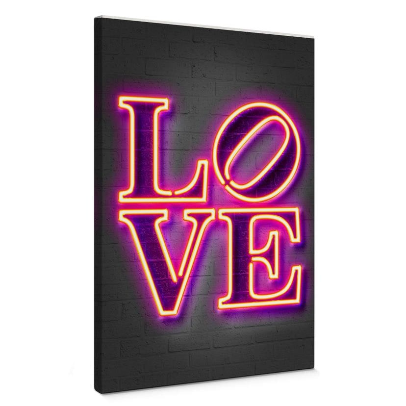 Tableau sur toile Mielu - Love
