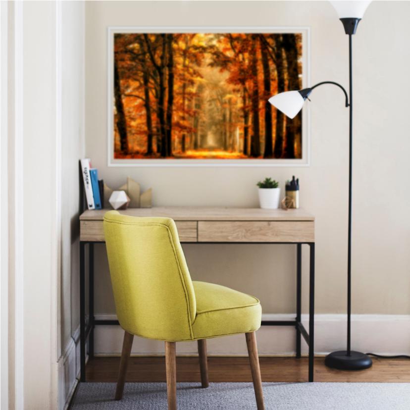 Wallprint van de Goor - Viale alberato in autunno