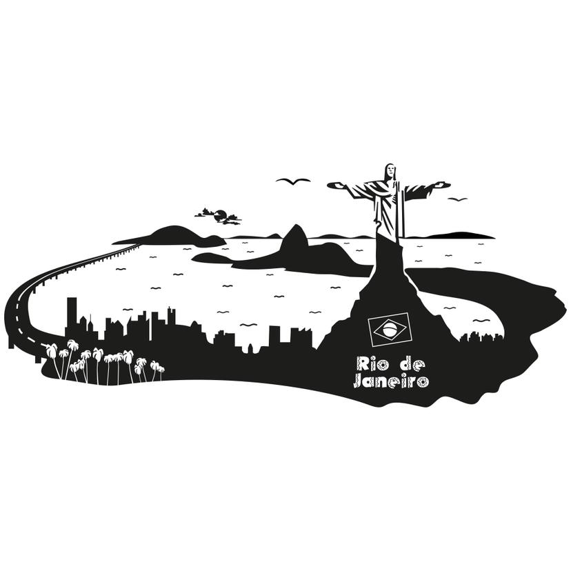Sticker mural - Rio de Janeiro Skyline