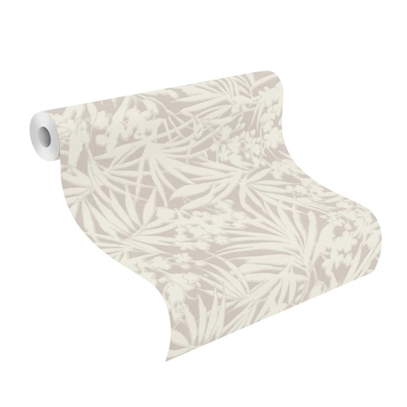 Carta da parati a fiori, Paraiso grigio