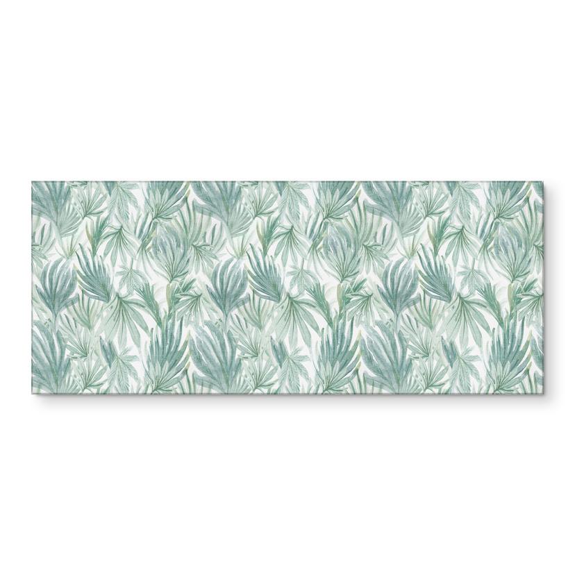 Rivestimento cucina tropicale con foglie di palma nella giungla - Bloomery Decor