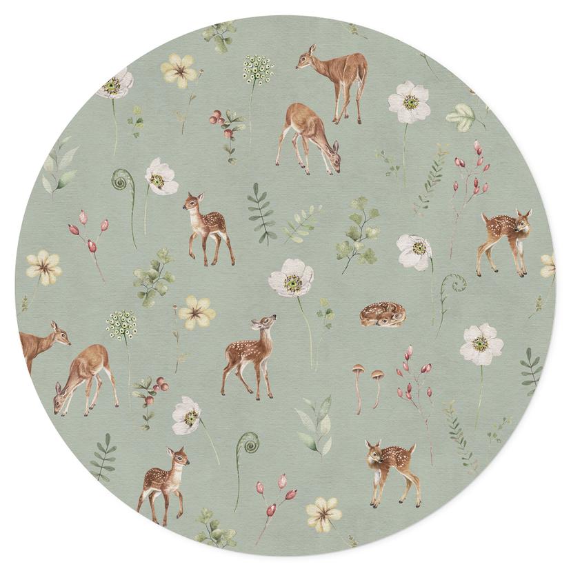 Sueño de cervatillo en el verde - Kikki Belle - Round