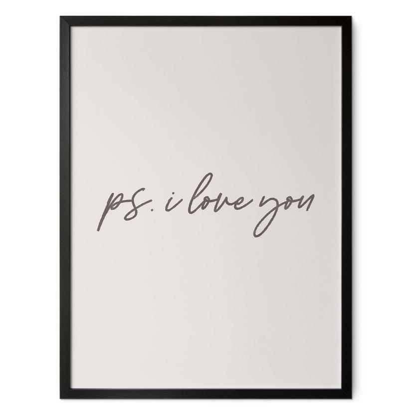 Decir Póster Ps. Te quiero