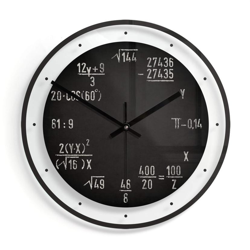 Horloge murale en verre - Formules