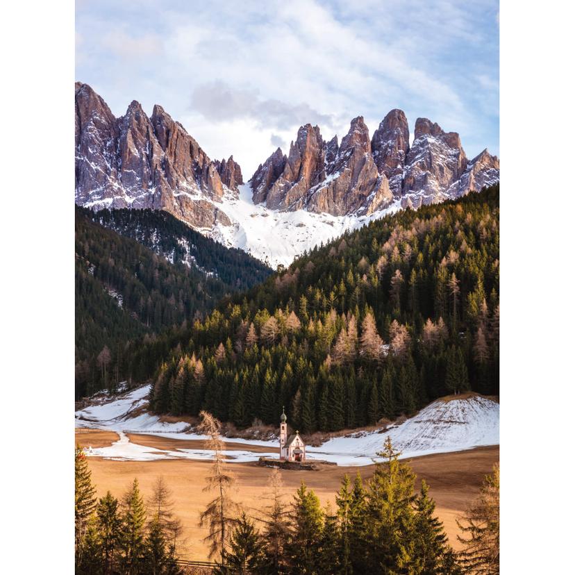 Fotomurale Colombo - La chiesetta in montagna