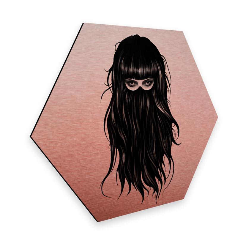 Hexagon Alu-Dibond Kopereffect Ireland - It Girl