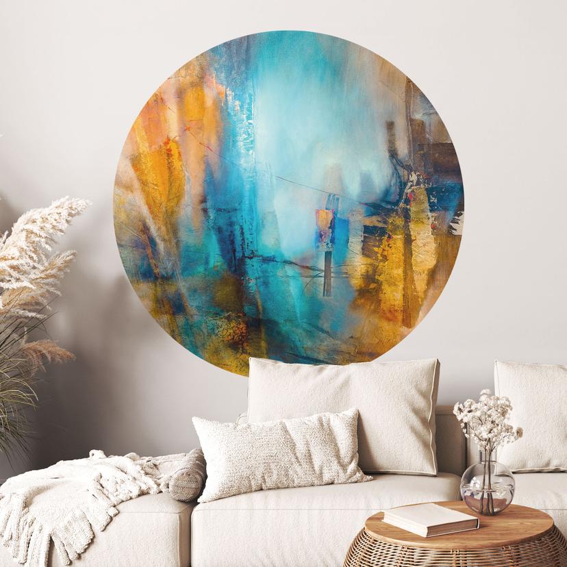 Wallsticker Fjernt blåt lys - Schmucker - Rund