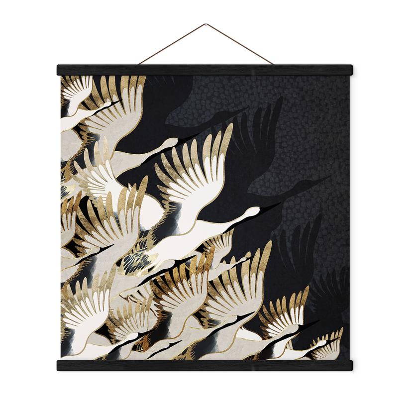 Tekstil plakat Flyvende traner - SpaceFrog Designs