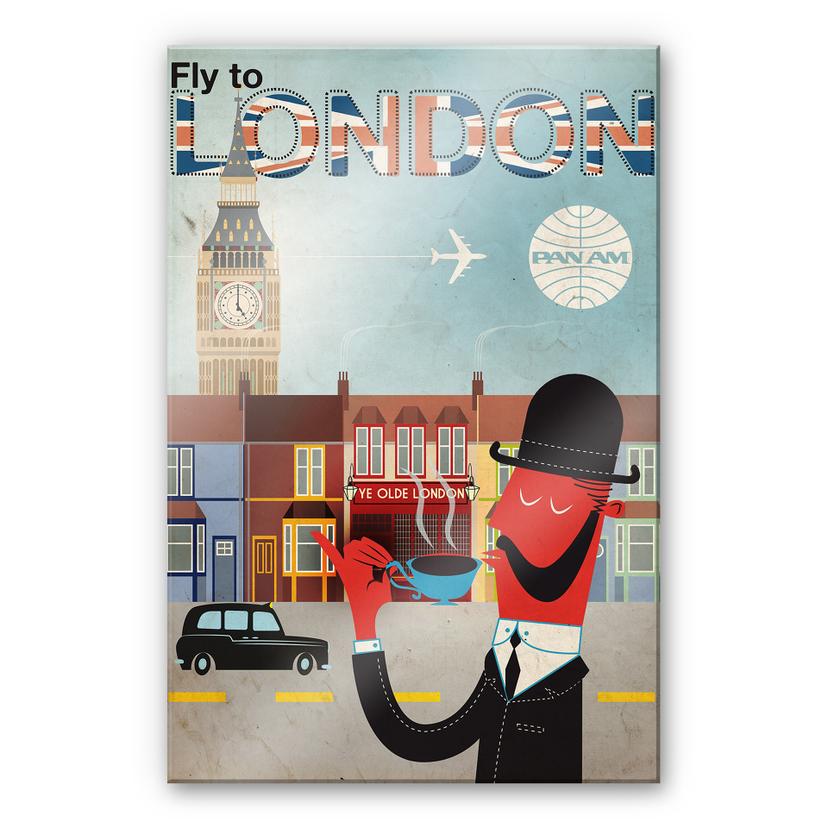 Akrylbillede PAN AM - Flyv til London