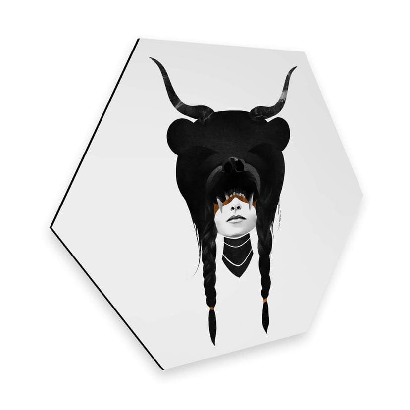 Hexagone - Tableau sur alu-Dibond Ireland - Bear Warrior