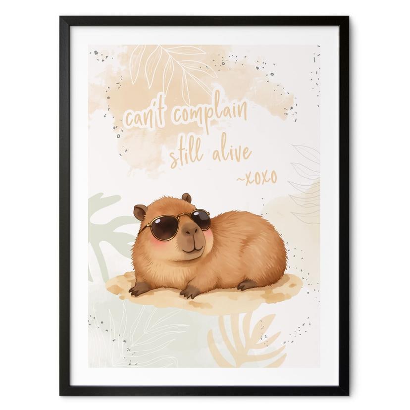 Plakat Cool Capybara - siger stadig i live