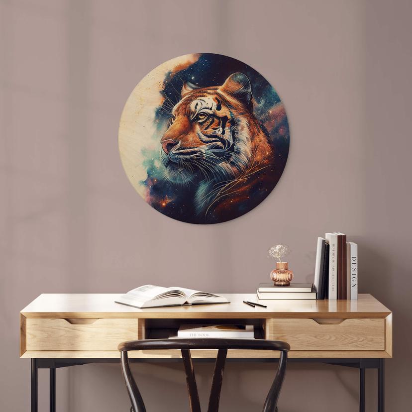 Stampa su legno Heine - Starry Tiger