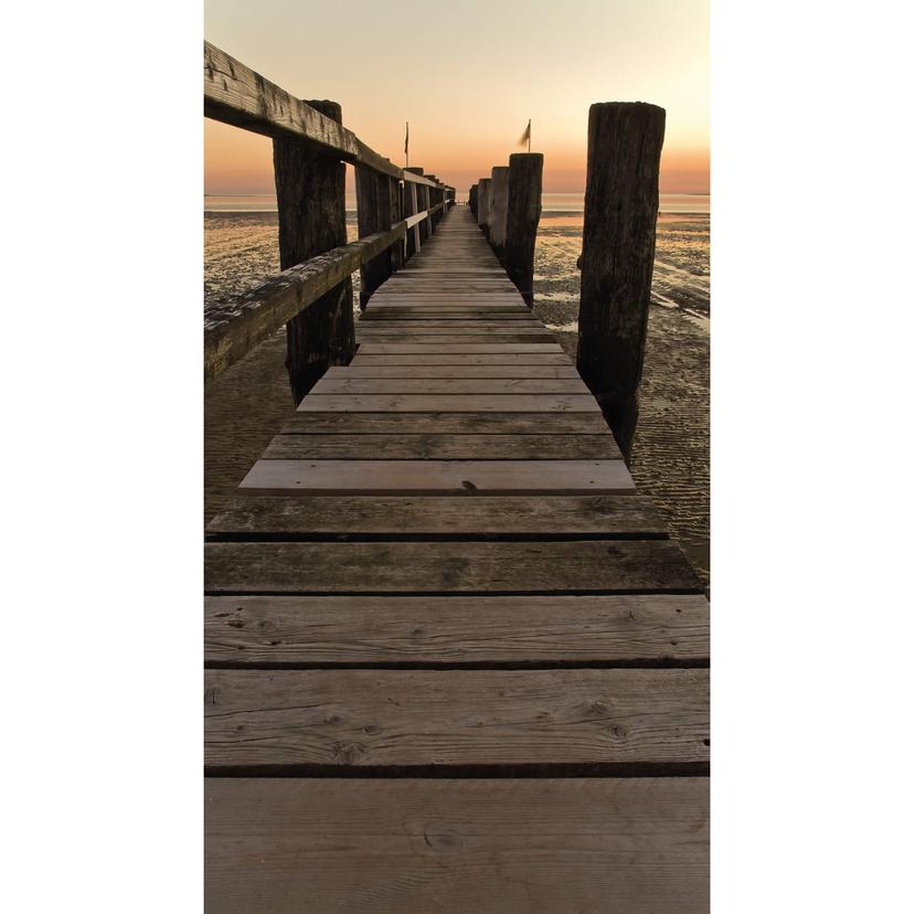 Fotomurale Passerella nel Mare di Wadden - 144x260 cm