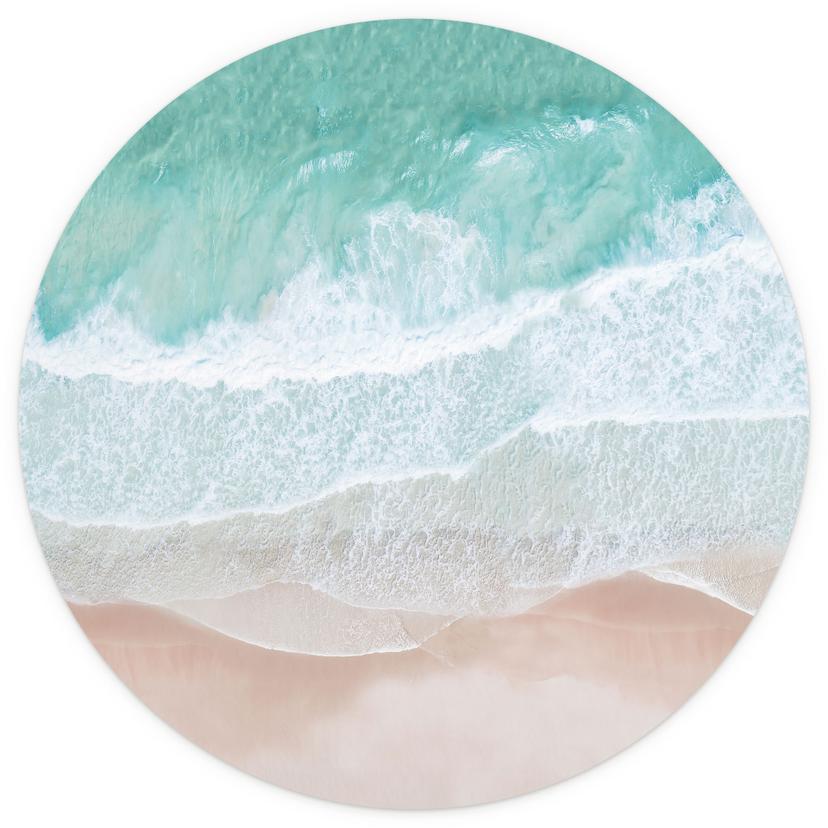 Onde delicate sulla spiaggia - Sisi & Seb - Fotomurale rotondo - carta da parati in tessuto non tess